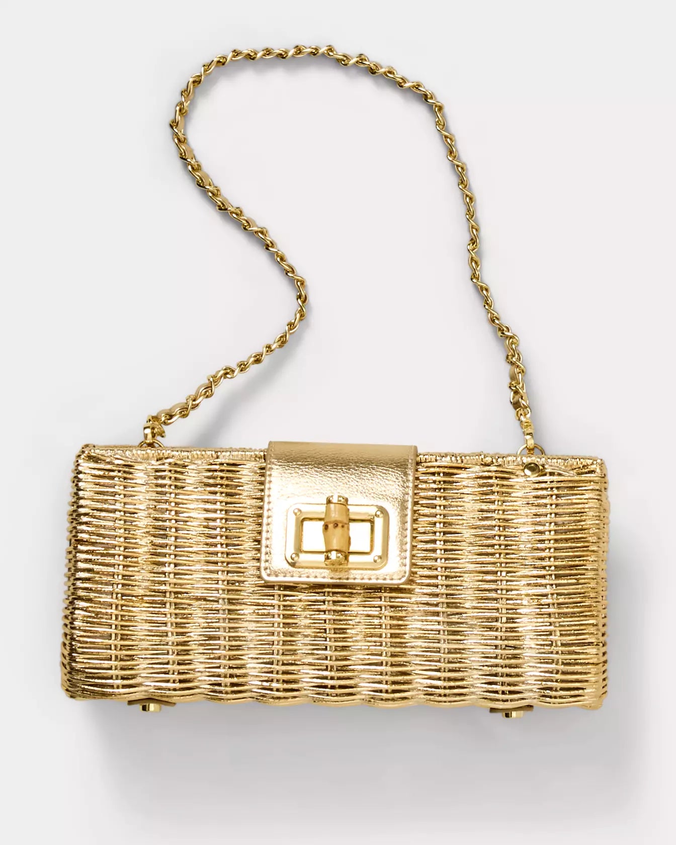 Leena Wicker Clutch
