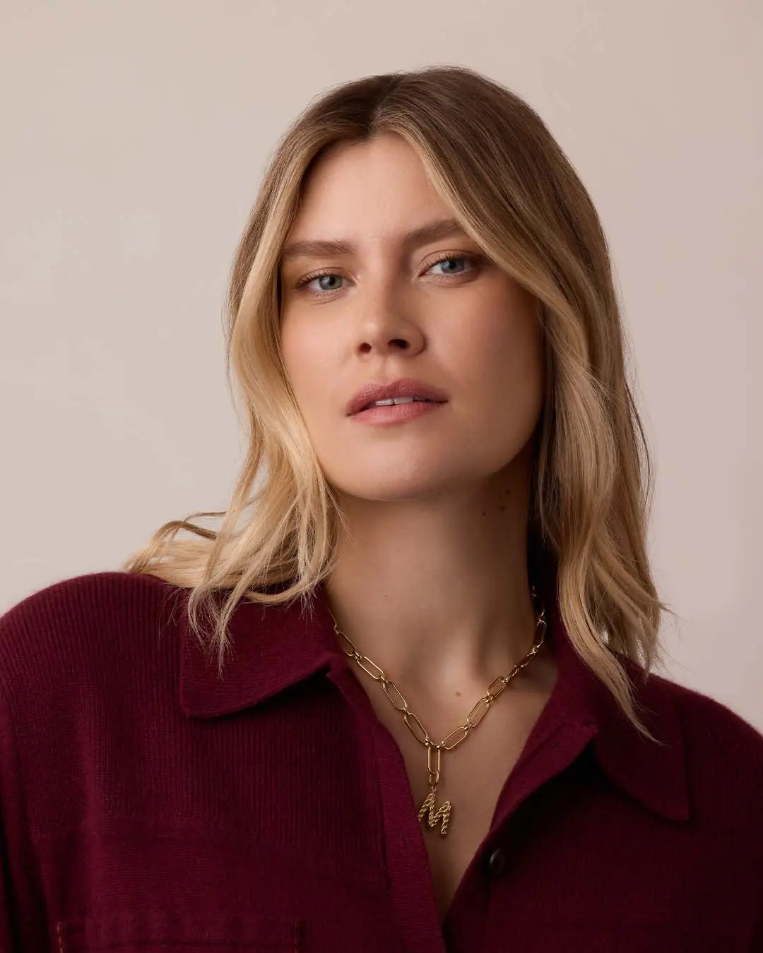 Gorjana Zoey Statement Link Necklace | Gold