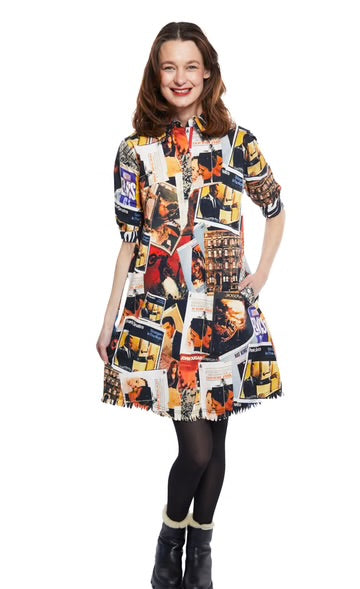 Dizzy Lizzie | Chatham Dress Rock And Roll Print