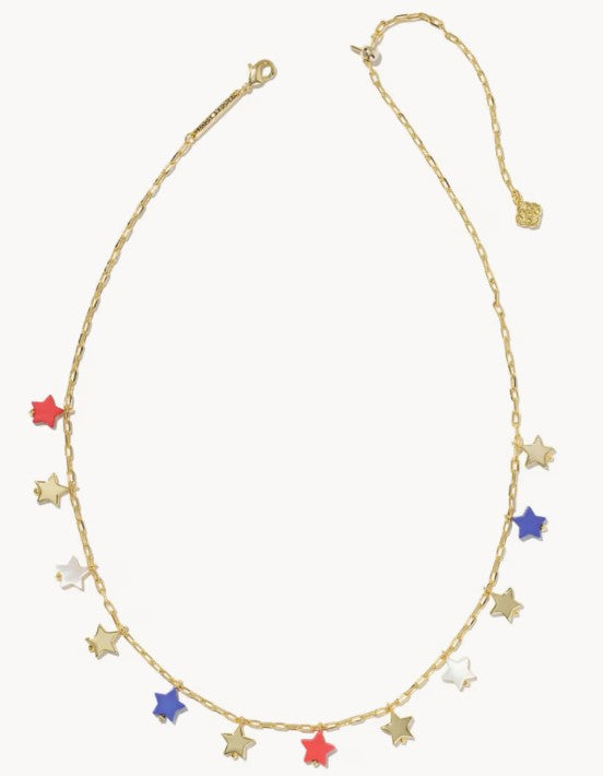 Kendra Scott Camila Gold Strand Necklace / Mini Stars