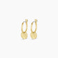 Gorjana Ana Coin Huggies | Gold