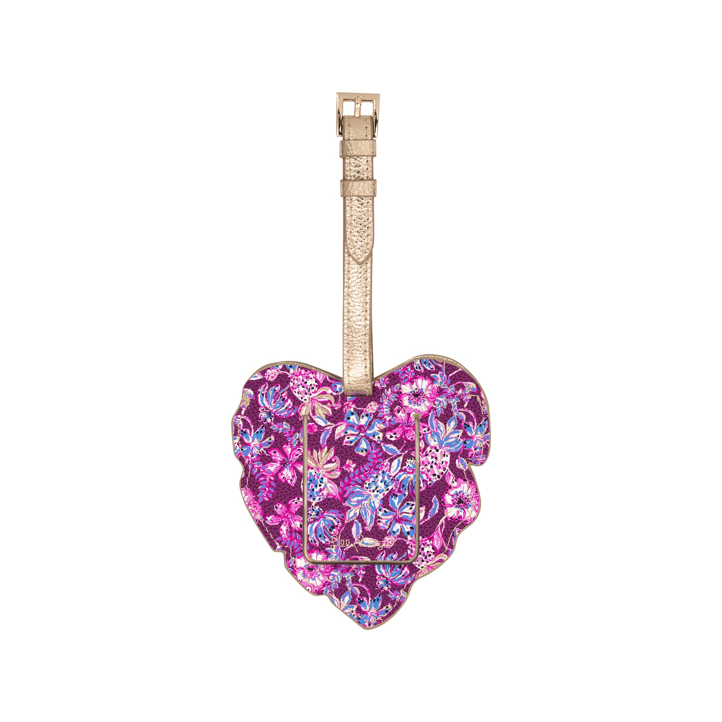 Shaped Luggage Tag, Amarena Cherry Tropical with a Twist