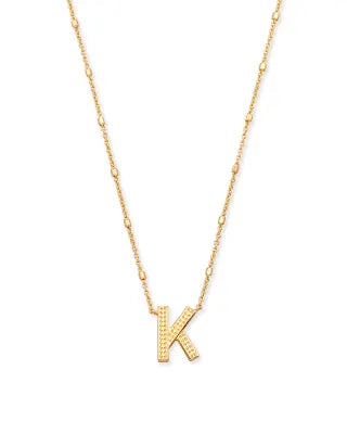 Kendra Scott Letter K Pendant Necklace / Gold