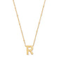 Kendra Scott Letter R Pendant Necklace / Gold