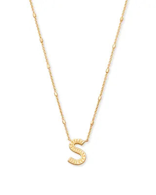 Kendra Scott Letter S Pendant Necklace / Gold
