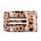 Flat Rectangle Hair Clip - Large - Blonde Tortoise