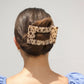 Flat Rectangle Hair Clip - Large - Blonde Tortoise
