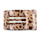 Flat Rectangle Hair Clip - Medium - Blonde Tortoise