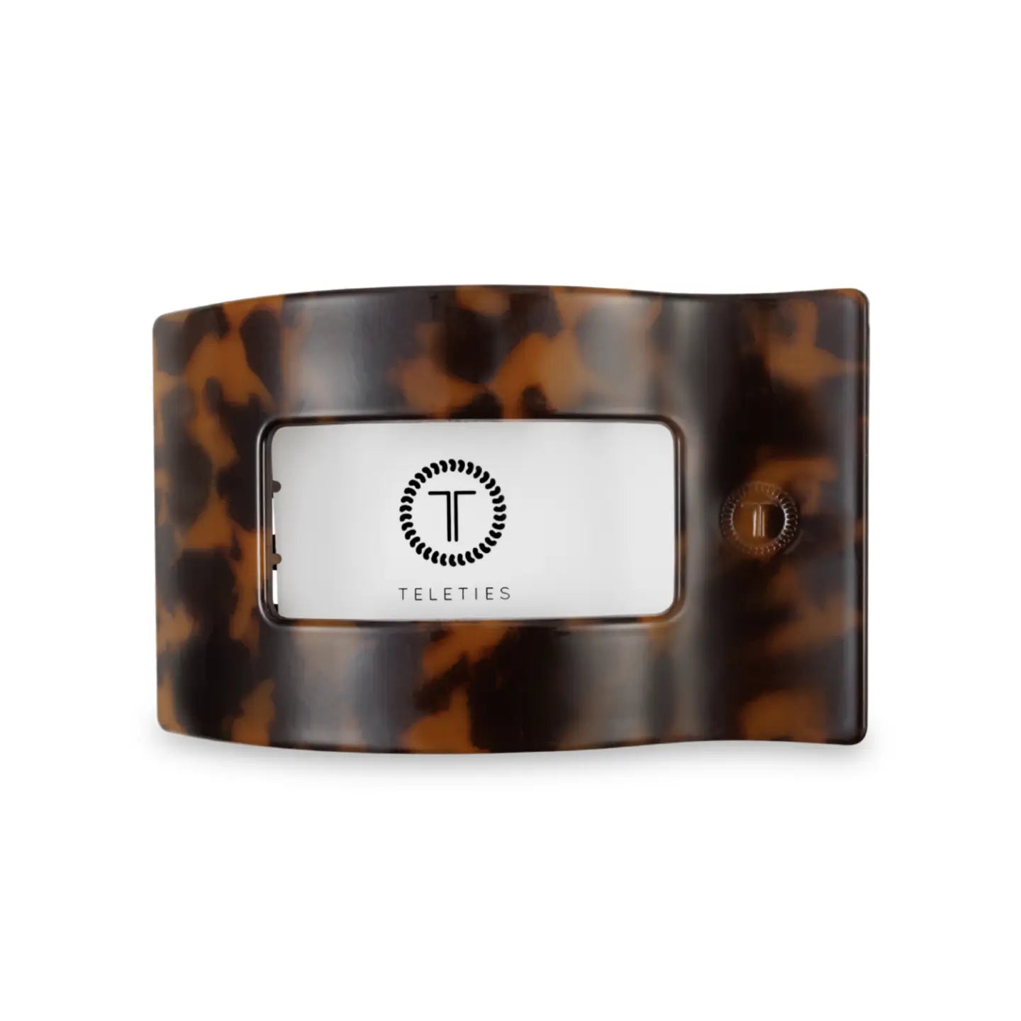 Flat Rectangle Hair Clip - Medium - Tortoise