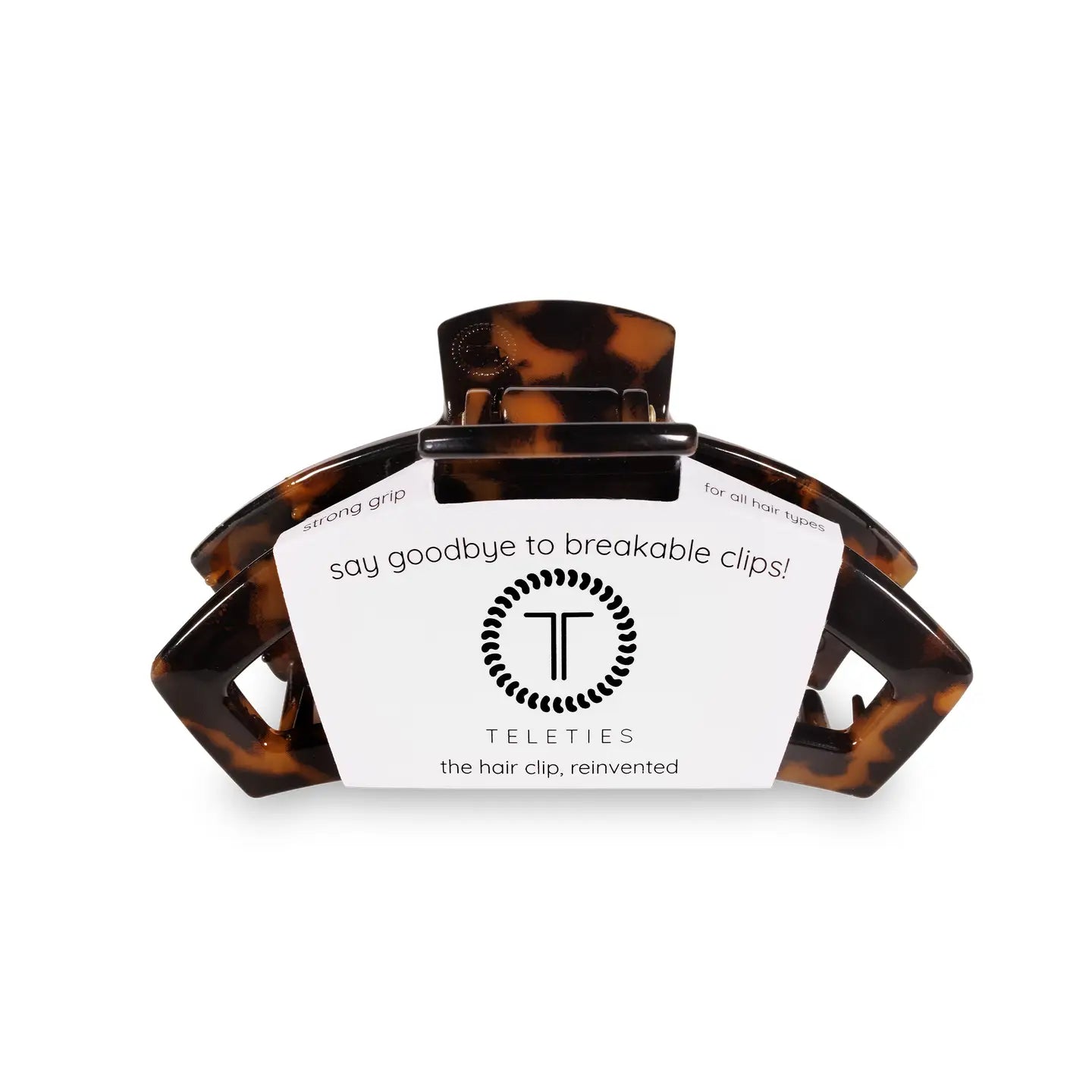 Open Hair Clip - Medium - Tortoise