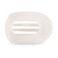Round Flat Hair Clip - Large - Coconut White