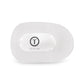 Round Flat Hair Clip - Large - Coconut White