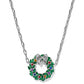 Kendra Scott Cross Wreath Short Pendant Necklace / Silver Multi