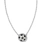 Kendra Scott Soccer Short Pendant Necklace / Silver Ivory Mother Of Pearl