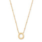 Kendra Scott Letter O Pendant Necklace / Gold Metal