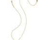 Kendra Scott Drill Team Boot Short Pendant Necklace / Gold Ivory Mother Of Pearl