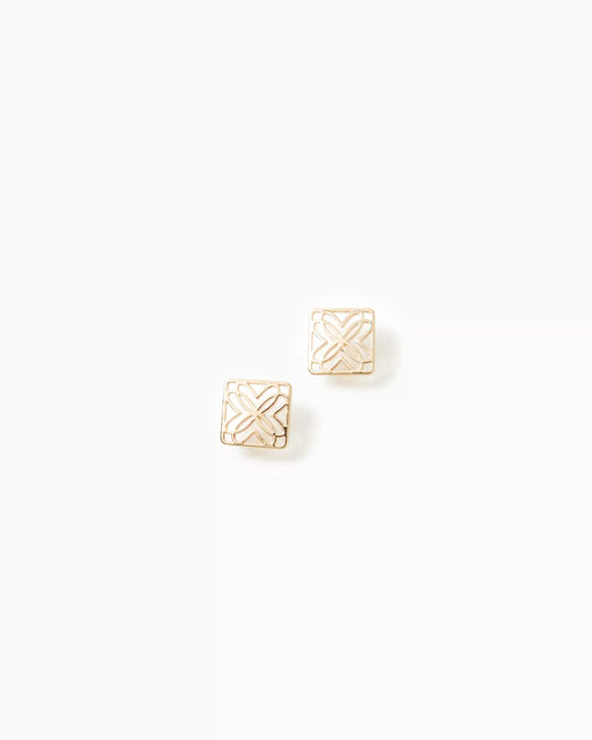 Lilly Logo Earrings