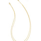 Kendra Scott Cailin Multi Strand Necklace / Gold White Crystal