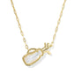 Kendra Scott Golf Short Pendant Necklace / Gold Ivory Mother of Pearl