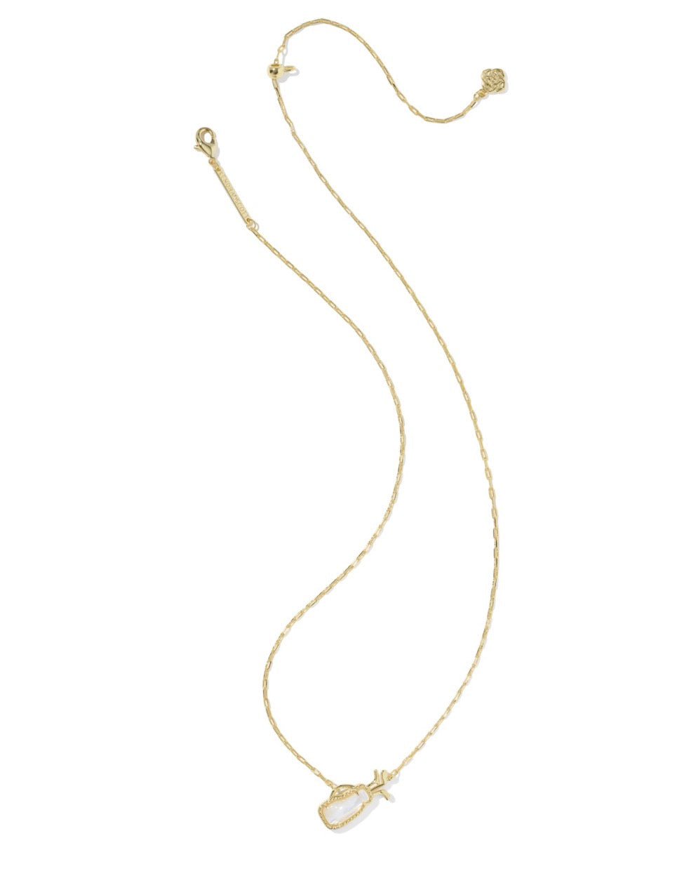 Kendra Scott Golf Short Pendant Necklace / Gold Ivory Mother of Pearl