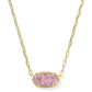 Kendra Scott Elisa Luxe Short Pendant Necklace / Gold Light Pink