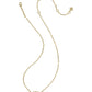 Kendra Scott Elisa Luxe Short Pendant Necklace / Gold Light Pink