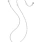 Kendra Scott Elisa Luxe Short Pendant Necklace / Silver White Cz