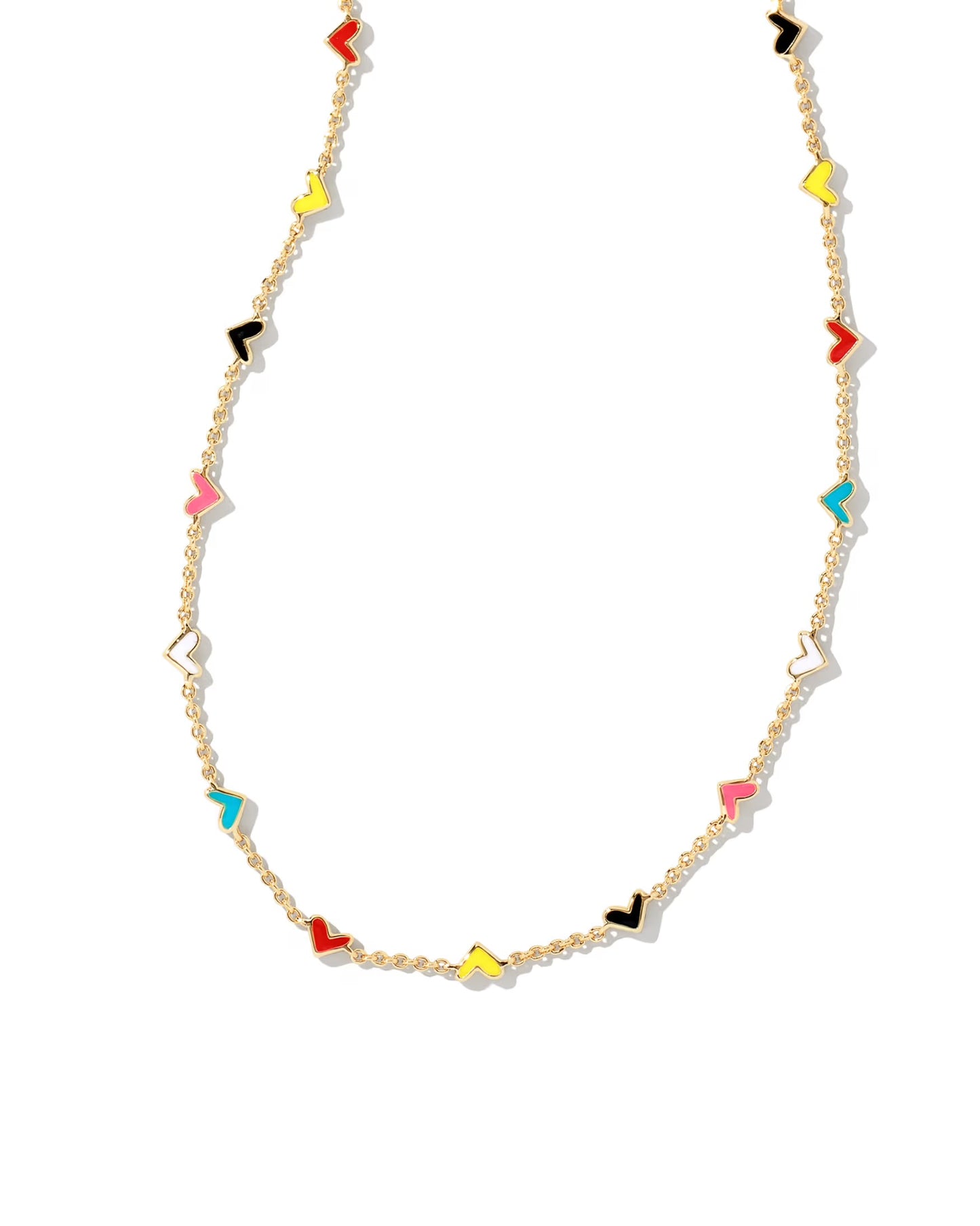 Kendra Scott Haven Heart Strand Necklace / Gold Multi Mix