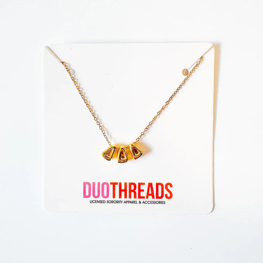 Bubble Letter Sorority Necklace | DELTA DELTA DELTA