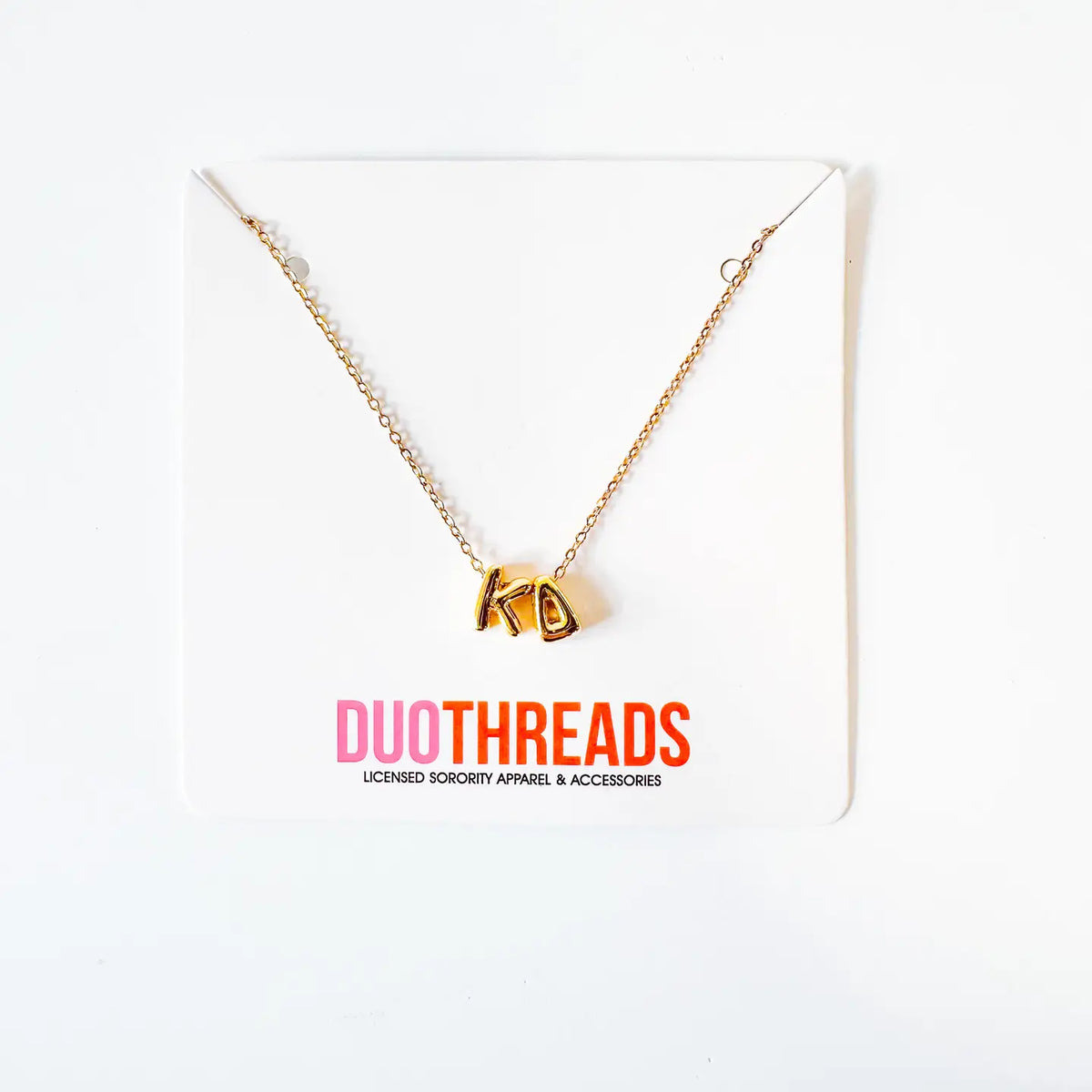 Bubble Letter Sorority Necklace | KAPPA DELTA