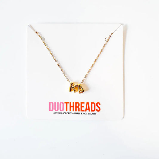 Bubble Letter Sorority Necklace | KAPPA DELTA