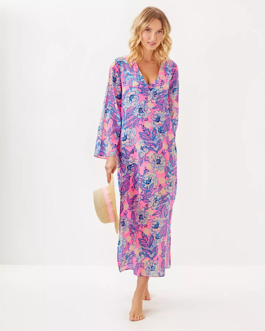 Perry Long Sleeve Maxi Coverup