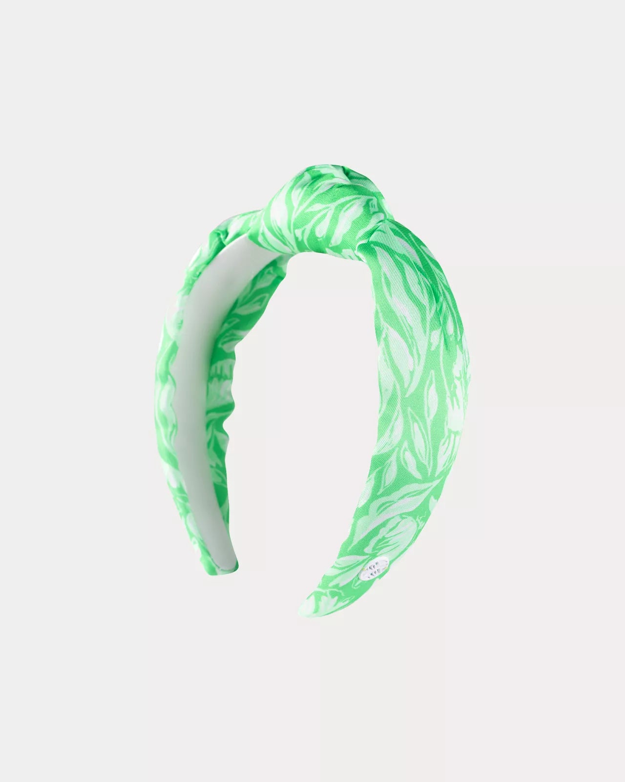 Slim Knotted Headband, Fauna Green Tulip to Tango