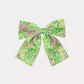 Large Barrette Bow, Lime Feeling Good