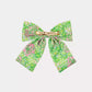 Large Barrette Bow, Lime Feeling Good