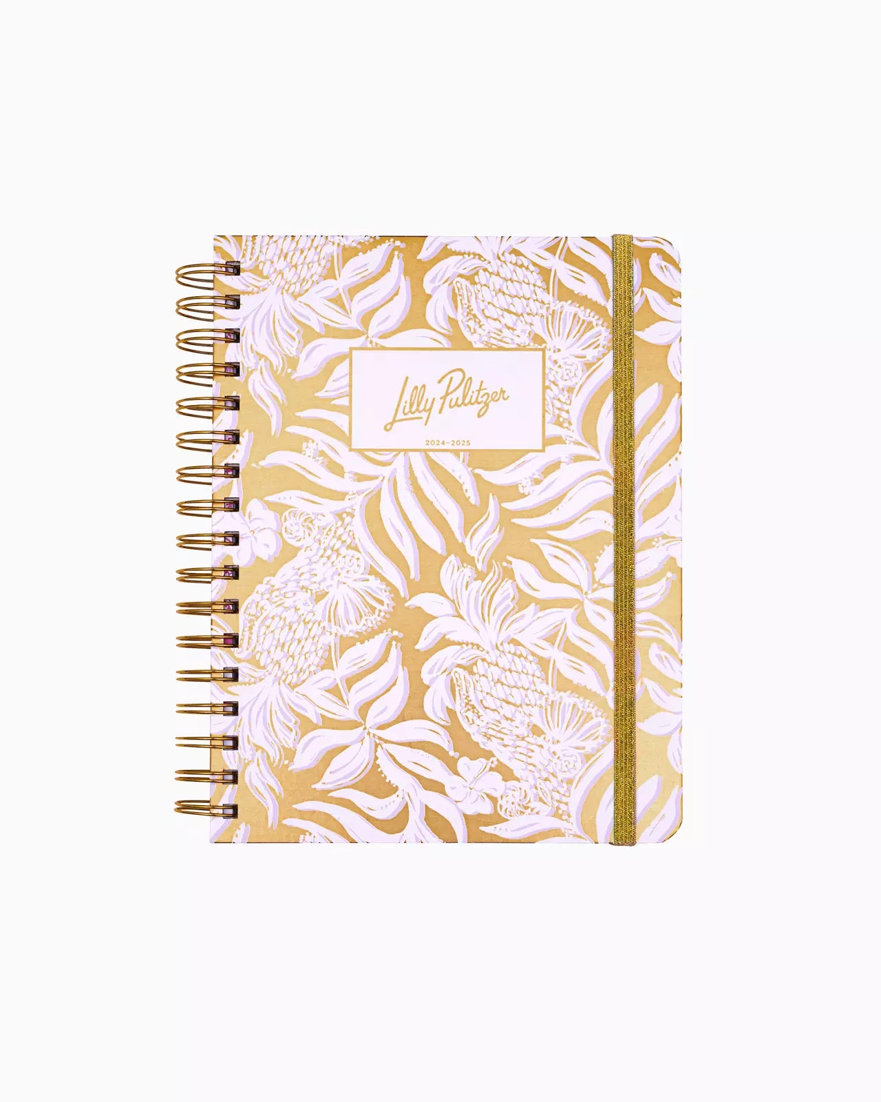 Large 17 Month Agenda, Gold Metallic Bon Vivants 2024-2025