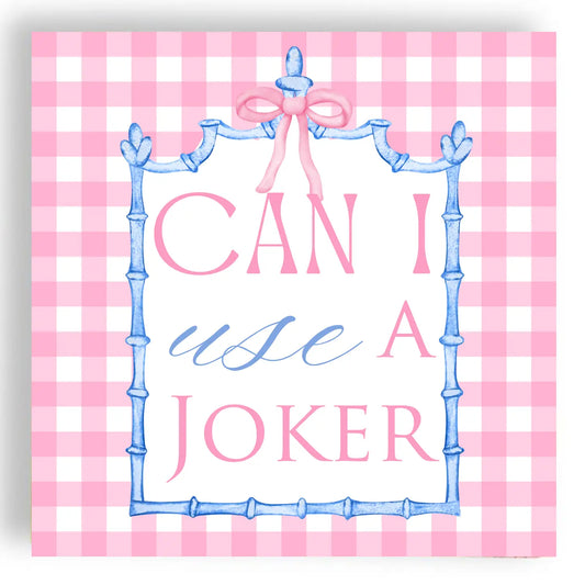 Mahjong "Can I Use A Joker?" 24ct Cocktail Napkins (3 Ply)