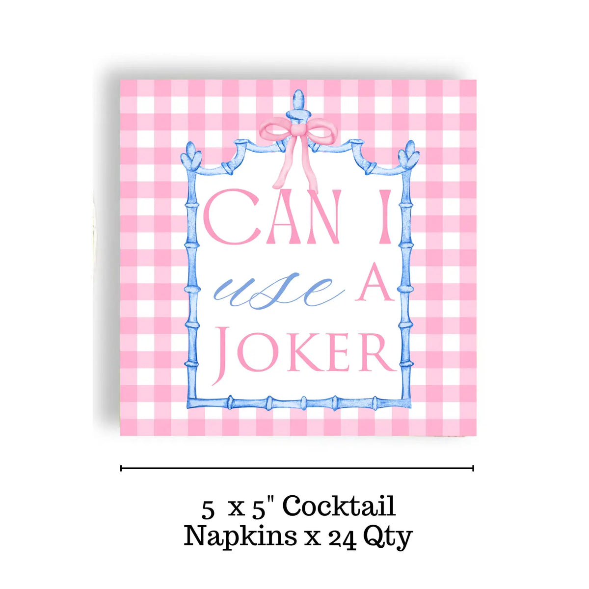 Mahjong "Can I Use A Joker?" 24ct Cocktail Napkins (3 Ply)