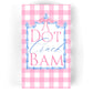 Mahjong Pink Plaid "Dot Crack Bam" 24ct Guest Napkins 3-ply