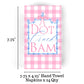 Mahjong Pink Plaid "Dot Crack Bam" 24ct Guest Napkins 3-ply