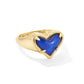 Kendra Scott Framed Ari Heart Band Ring / Gold Mood Stone 5