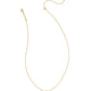 Kendra Scott Volleyball Short Pendant Necklace / Gold White Mother Of Pearl