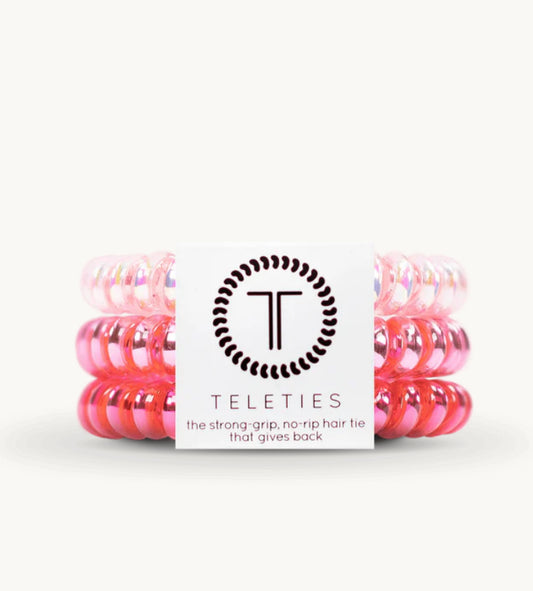 Small Hair Ties - Think PInk