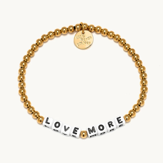 Love More-Gold Plated - White