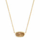 Kendra Scott Elisa Necklace / Gold Orange Citrine Quartz