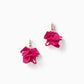 Fine Vine Earrings - Raspberry Rouge