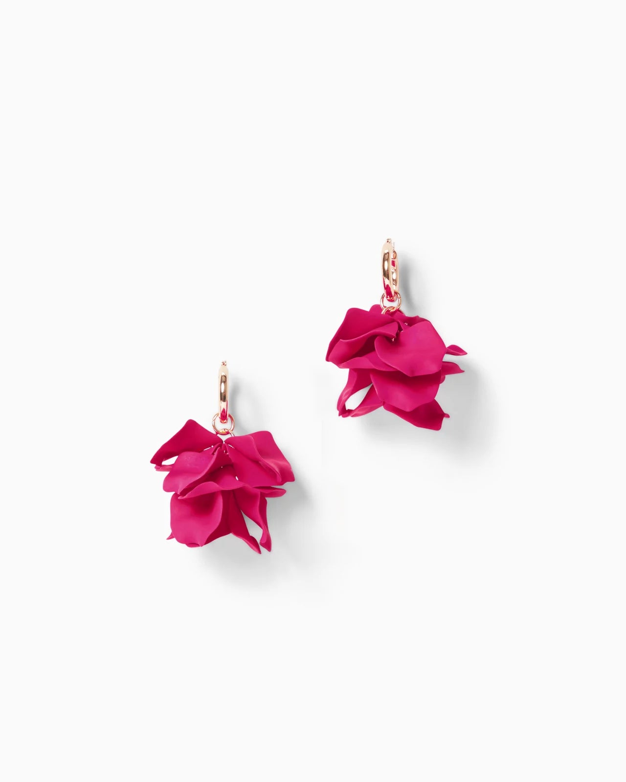 Fine Vine Earrings - Raspberry Rouge