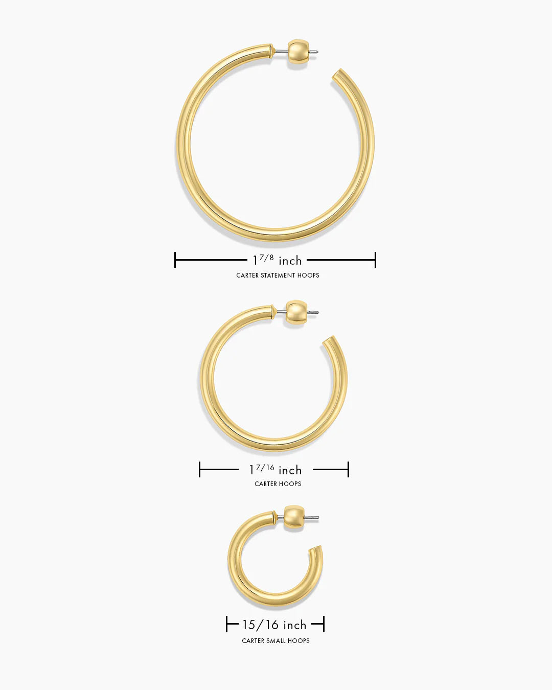 Gorjana Carter Small Hoops | Gold