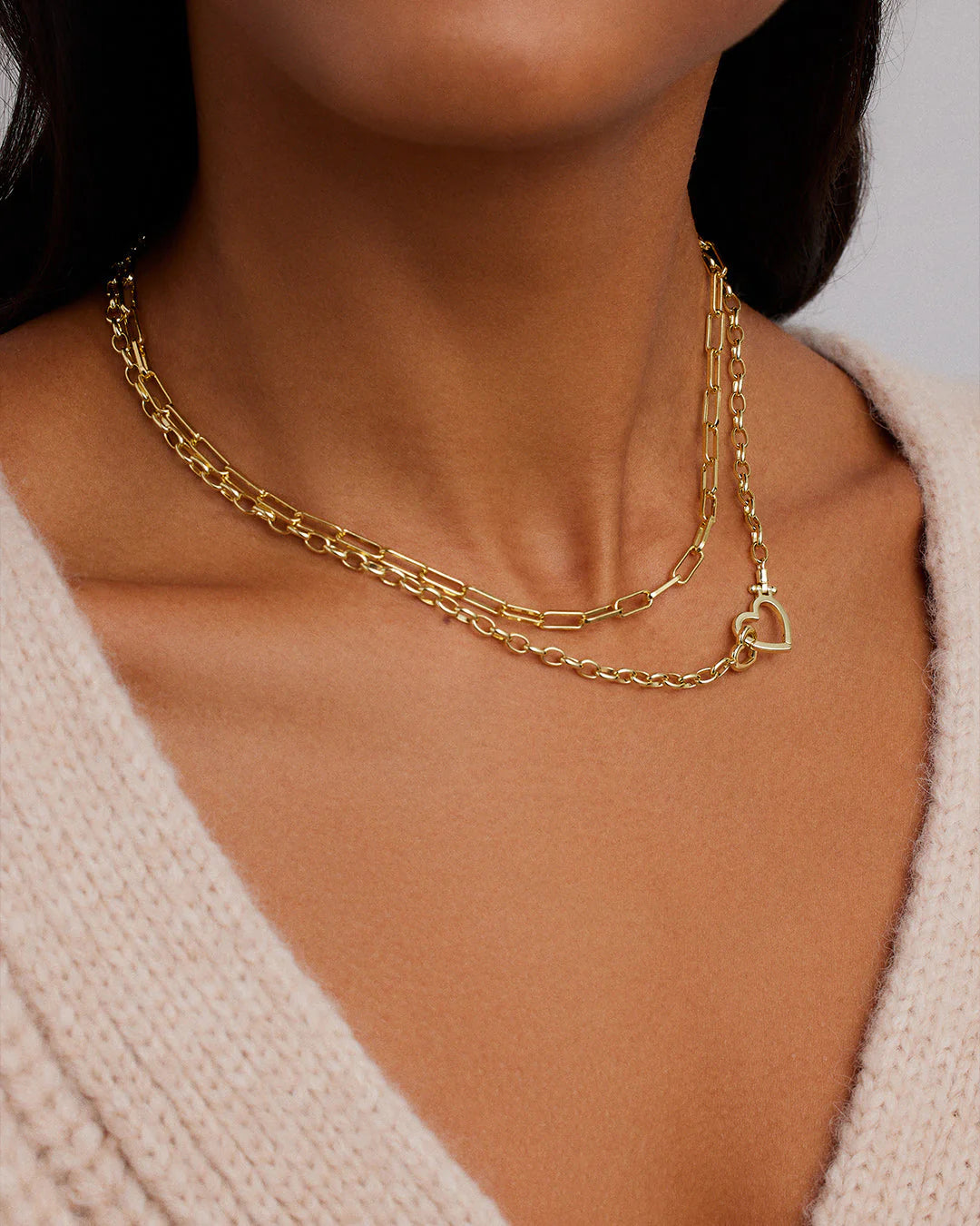 Gorjana Parker Heart Necklace | Gold