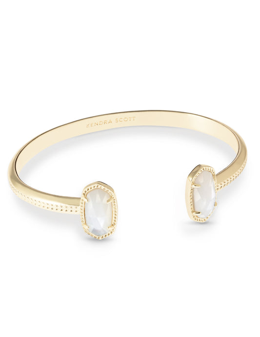 Kendra Scott Elton Cuff Bracelet / Gold Ivory Mother Of Pearl